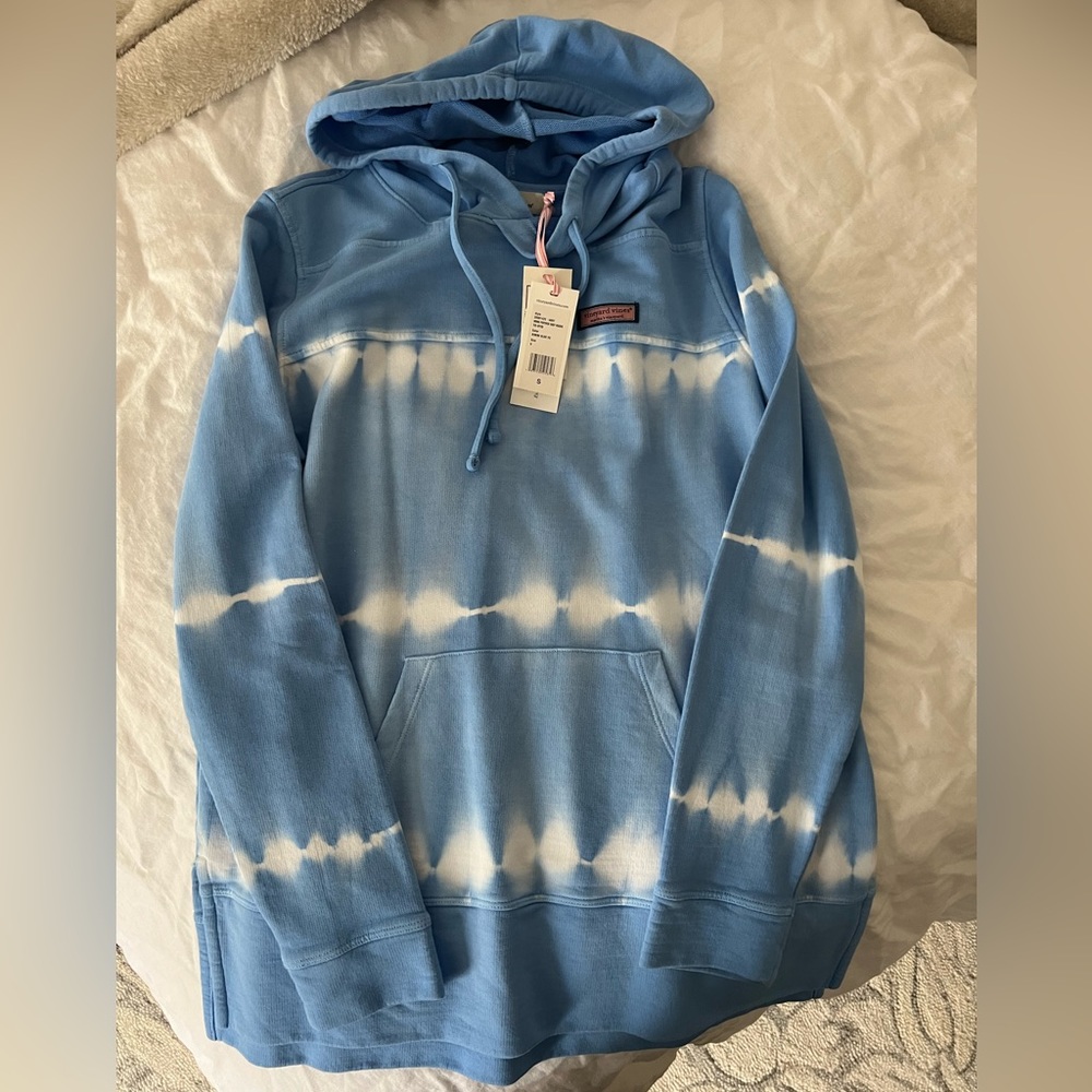 NWT! Vineyard Vines popover tie dye Shep hoodie - sz S